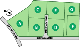 御代田町 やまゆり分譲地 区画図
